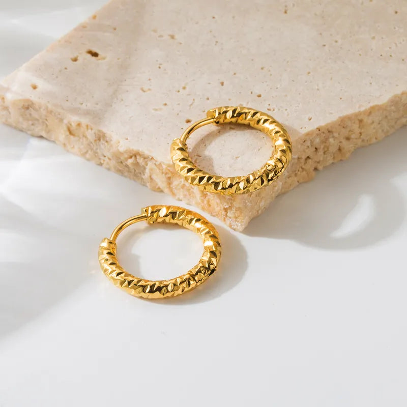 Mini Huggy Earrings ~ Gold