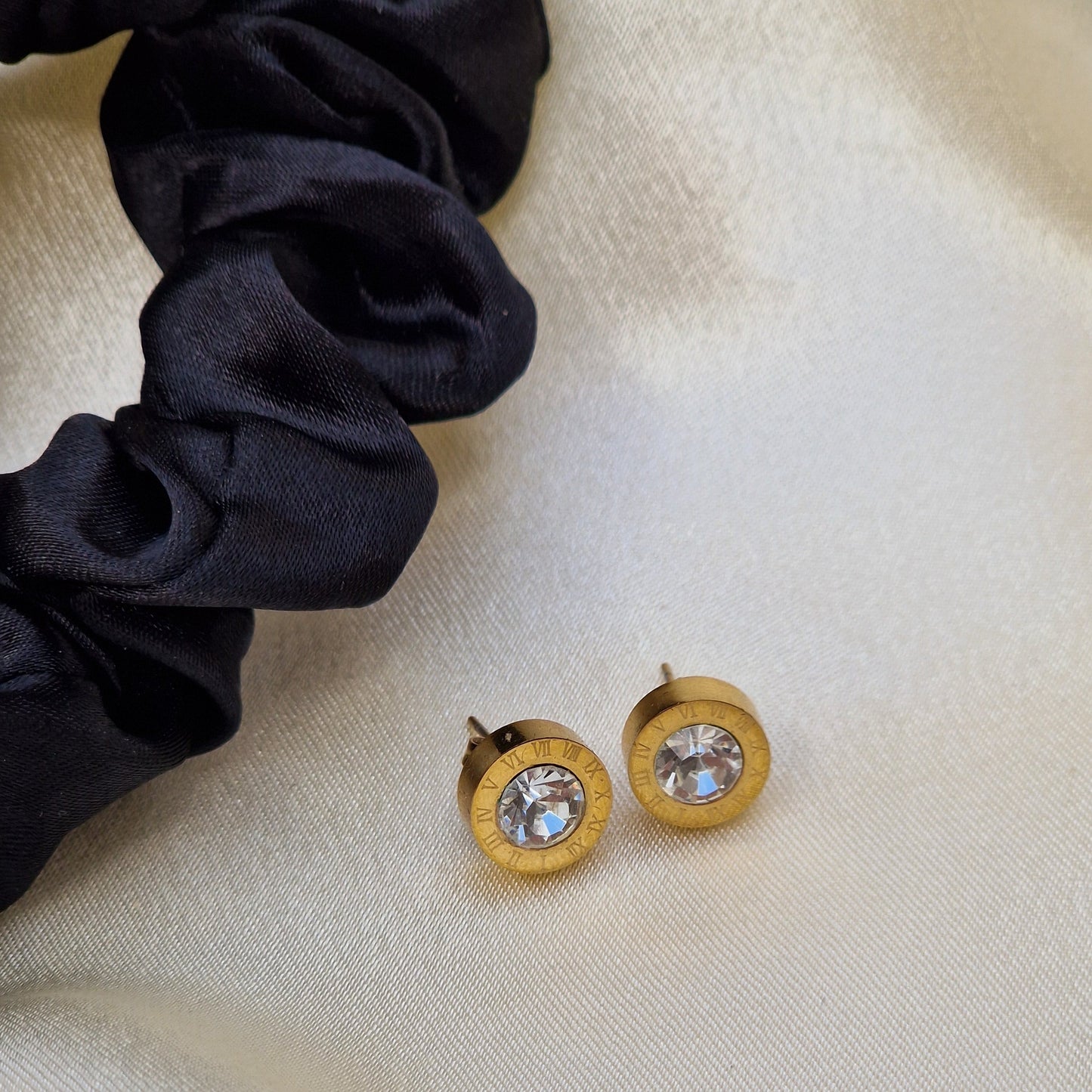 Roman Numeral Stud Earrings