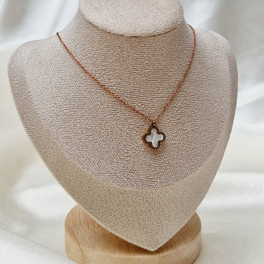 Clover Necklace ~ Rose Gold