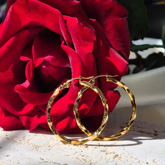 Elara Hoop Earrings ~ Gold